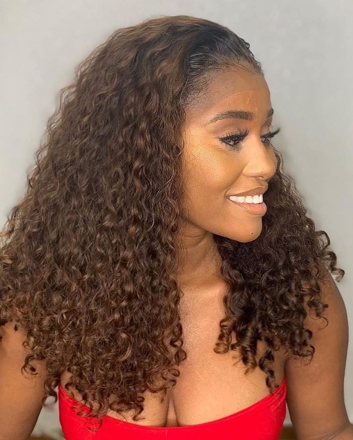 Argentina Glueless Frontal Curly Wig